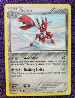 Scizor 94/149 Boundaries Crossed Holo Rare Pokemon *NICE* - Image 1