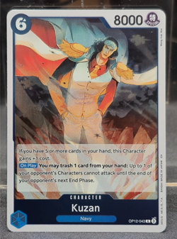 OP12-043 Kuzan FOIL Rare A Legacy of the Master One Piece NM R Blue Card Navy - Image 1