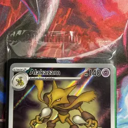 Alakazam 009 Pokemon Mega Evolution ETB Promo Holo Card Sealed - Image 2