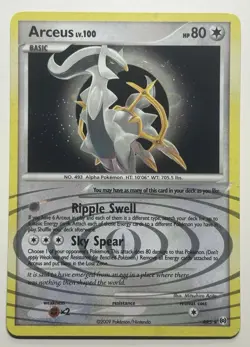 Arceus Lv. 100 AR5 Platinum Arceus Holo Rare 2009 Pokemon TCG - LP - Image 1