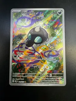 Pokemon Mega Evolution Shroodle Illustration Rare Full Art Card 149/132 NM - Image 3
