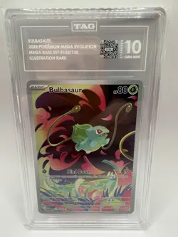 Bulbasaur 133/132 TAG 10 Illustration Rare Holo English ME01 Mega Evolution - Image 1