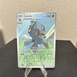 Pokemon TCG Golurk Illustration Rare Holo Sv: Black Bolt 160 HP Stage 1 123/086 - Image 1