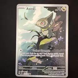 Axew 145/086 SV: Black Bolt Illustration Rare Full Art Holo Pokemon MM - Image 1