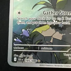 Axew 145/086 SV: Black Bolt Illustration Rare Full Art Holo Pokemon MM - Image 5