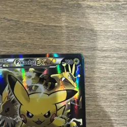 Pokemon Pikachu EX XY124 Full Art Holo Black Star Promo 2016 MP - Image 2