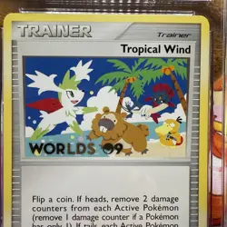 POKEMON 2009 WORLD CHAMPIONSHIP Tropical Wind STAFF PROMO DP48 - CGC 9 MINT - Image 5