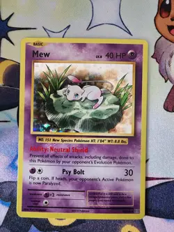 Mew 53/108 Holo Rare Evolutions Pokemon Holo NM - Image 1