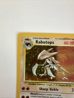 Kabutops 9/62 | Fossil Unlimited | Holo | Pokemon Card TCG - Image 3