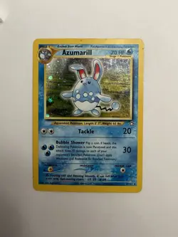 Pokemon TCG Azumarill 2/111 Neo Genesis Holo Rare - Image 3