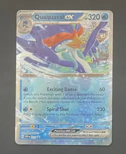 Pokemon Card Quaquaval EX 035 Black Star Promo - Near Mint - Image 1