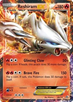 Pokemon TCG - Reshiram EX - 29/113 - Ultra Rare Legendary Treasures [Near Mint] - Image 1