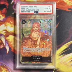 PSA 10 Rebecca OP05-091 SR ALTERNATE ART Awakening of the New Era One Piece JPN - Image 1