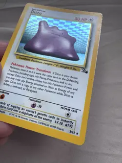 Pokemon Card english Ditto Holo 3/62 Fossil Wizards 1999 HP - Image 3