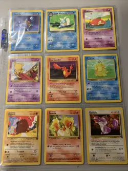 Pokemon TCG Team Rocket Non Holo Rare Binder Page Lot - WOTC VTG 2000 - Image 1