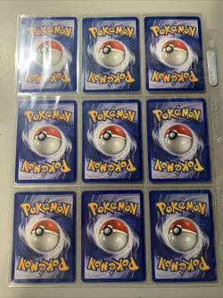Pokemon TCG Team Rocket Non Holo Rare Binder Page Lot - WOTC VTG 2000 - Image 2