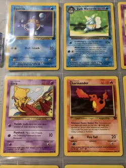 Pokemon TCG Team Rocket Non Holo Rare Binder Page Lot - WOTC VTG 2000 - Image 3