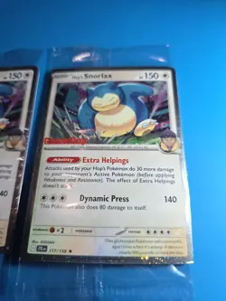 (Sealed) GAMESTOP Hop's Snorlax Stamped Promo Pokemon Card Exclusive NM - Image 2