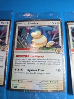 (Sealed) GAMESTOP Hop's Snorlax Stamped Promo Pokemon Card Exclusive NM - Image 3