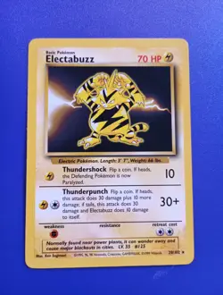 Pokemon TCG Electabuzz Base Set 20/102 Regular Unlimited Rare - Image 1