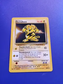 Pokemon TCG Electabuzz Base Set 20/102 Regular Unlimited Rare - Image 2