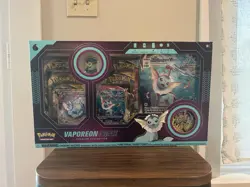 Pokemon TCG Vaporeon VMAX Premium Collection Box Sealed English 6 Packs - Image 1