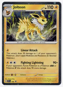 JOLTEON (COSMOS HOLO) - 169 Holo Scarlet & Violet Promo - POKEMON NM/M - Image 1