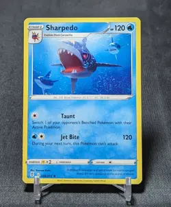 Sharpedo Regular Rare Water 2021 EVOLVING SKIES Pokemon TCG Card 036/203 - Image 1