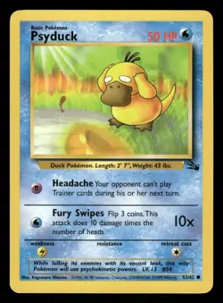 Psyduck 53/62 NM Common Fossil 1999 Pokemon TCG - Image 1