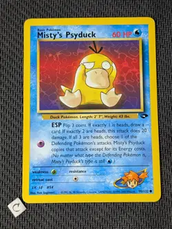 Misty's Psyduck 90/132 - Gym Challenge Unlimited Pokemon TCG NM - Image 1