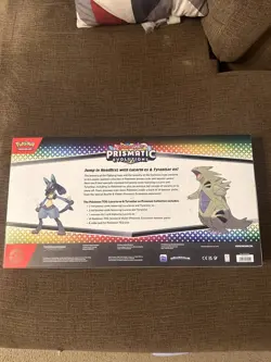 Pokemon Prismatic Evolutions Lucario ex & Tyranitar ex Premium Collection Box - Image 2