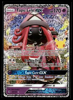 Tapu Lele GX 60/145 Celebrations: Classic Collection Pokemon NM/M - Image 1