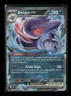 Gengar ex 104/162 Temporal Forces NM/M Pokemon - Image 1