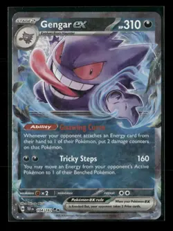 Gengar ex 104/162 Temporal Forces NM/M Pokemon - Image 1