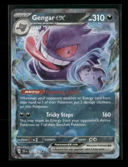 Gengar ex 104/162 Temporal Forces NM/M Pokemon - Image 1
