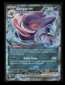 Gengar ex 104/162 Temporal Forces NM/M Pokemon - Image 1
