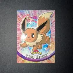 2000 Topps Pokemon TV Animation Edition Series 3 Non Holo#133Eevee Blue Label - Image 1