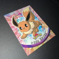 2000 Topps Pokemon TV Animation Edition Series 3 Non Holo#133Eevee Blue Label - Image 5