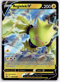 Pokemon TCG Regieleki V SWSH280 Sword & Shield Black Star Promo Ultra Rare - Image 1