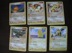 Pokemon Card Bundle Ex Sandstorm 6 Cards - Lightly Played - Image 1