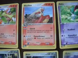 Pokemon Card Lot Ex Ruby Sapphire 10 Card E-Reader Blaziken Rare - Image 3