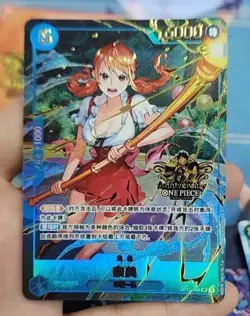 ONE PIECE 2025 Card Game Chinese 3rd ANNIVERSARY SET Nami OP11-054 SR NM - Image 1
