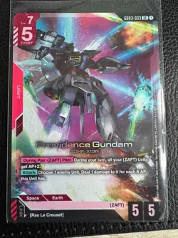 Providence Gundam GD03-033 LR - Steel Requiem - Gundam TCG Card Game CCG - Image 1