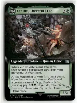 Vanille, Cheerful l'Cie Extended Art - FINAL FANTASY MTG NM - Image 1
