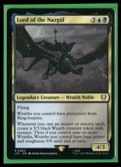 LORD OF THE NAZGUL 60 COMMANDER: LORD OF THE RINGS: MAGIC: THE GATHERING NM/M - Image 1