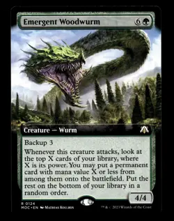 Emergent Woodwurm (Extended Art) 124 R Commander: March of the Machine - Image 1