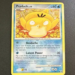 Pokemon TCG Psyduck Platinum Common Regular Unlimited 87/127 English HP 60 2009 - Image 1