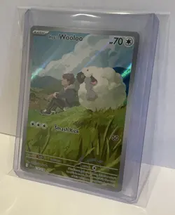 2025 Pokemon Hop's Wooloo 170/159 Journey Together Illustration Rare - Image 3