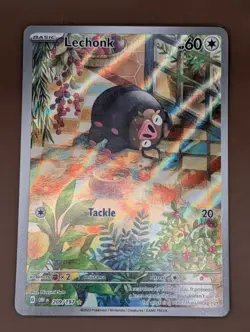 Lechonk Illustration Rare 209/197 Obsidian Flames Pokemon English - Image 1