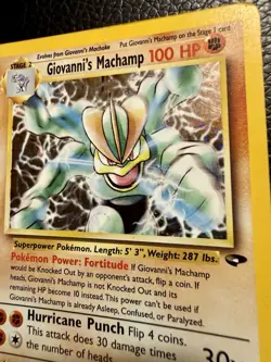 Pokemon TCG Giovanni's Machamp 6/132 Gym Challenge Holo Rare 2000 English - Image 4